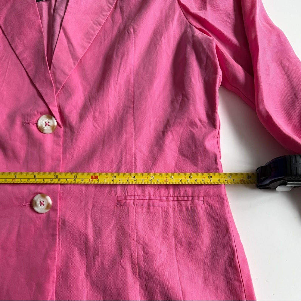 NWT Ena Pelly Lillian Curpo Pink Blazer 4 Preppy Lightweight Soft Summer Workwe - Picture 6 of 14